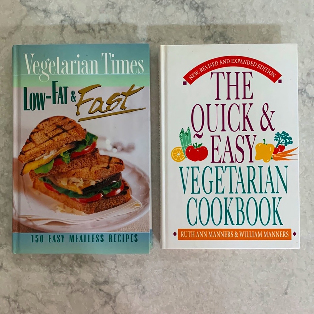 VEGETARIAN TIMES COOKBOOK AND THE QUICK  AND EASY VEGETARIAN COOKBOOK